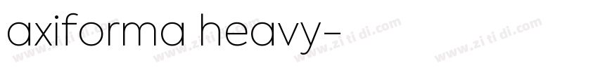 axiforma heavy字体转换